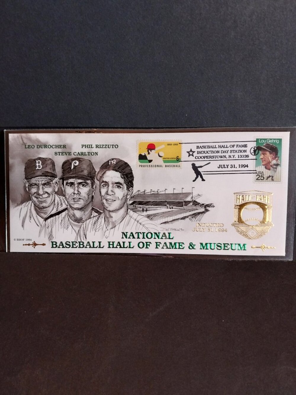 1994 National Baseball HOF Cachet